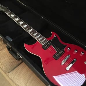 Reverend Sensei 290 2016 Gloss Wine Red with Hard Case image 1