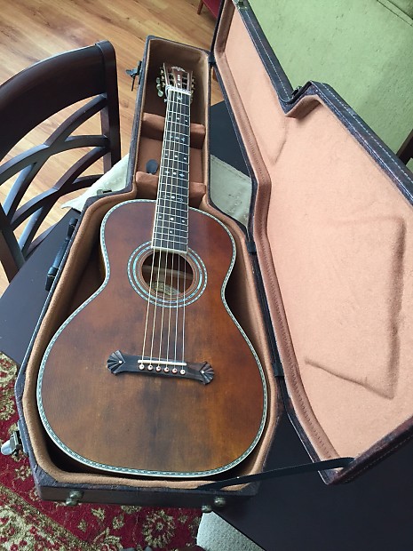 Washburn 125th Anniversary Parlor Laminate w Case R314KK 2010 Aged brown aged spruce