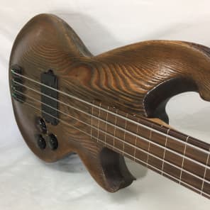 Galaxy Mara Tracy Fretless Handmade Highly Carved Custom Jazz Profile Bass 2014 Prototype image 2