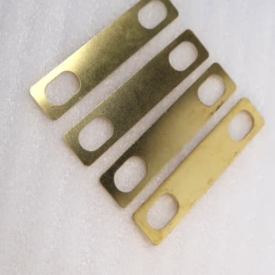 Metal / Brass Neck Pocket Shims 3 Different Thicknesses / Back / Front Angle image 2