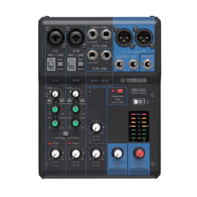 Yamaha MG06 Compact 6-Input Stereo Analog Mixer image 1