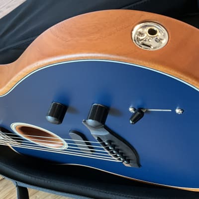 Fender American Acoustasonic Tele Plek’d and Perfected with Locking Tuners! Steel Blue image 8