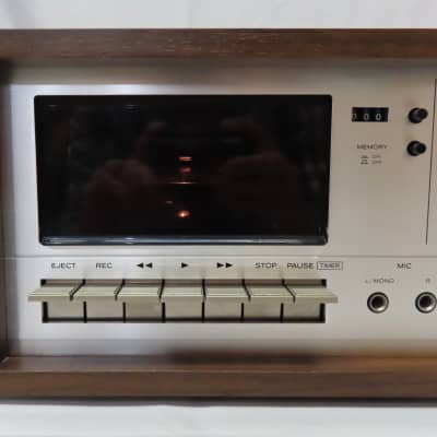 Vintage Teac A-150 Stereo Cassette Tape Deck In Wood Case With Owners Manual image 4