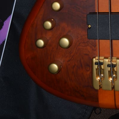 Left hand Schecter Diamond series studio bass 2020 Honey image 4