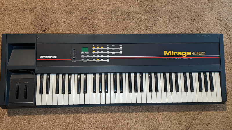 Ensoniq Mirage DSK-1 Digital Sampling Keyboard (red stripe) | Reverb