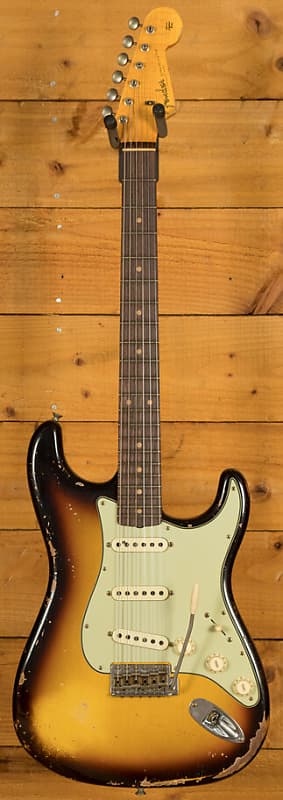 Fender Custom Shop Time Machine '61 Strat Heavy Relic Super Faded Aged  3-Colour Sunburst