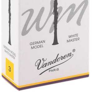 Vandoren CR163T White Master Traditional Bb Clarinet Reeds - Strength 3 (Box of 10)