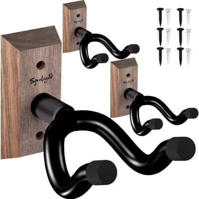 Guitar Wall Mount Guitar Hanger Acoustic Electric Guitar Hanger Bass  Ukulele Black Hook Metal Holder Hangers : : Musical Instruments,  Stage & Studio