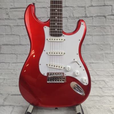 Gatto Strat Style Red Electric Guitar image 1