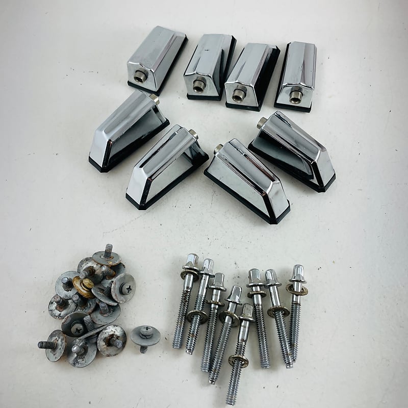 8 x Pearl Export Rack / Floor Tom Drum Lugs | 80's | 1-1/2