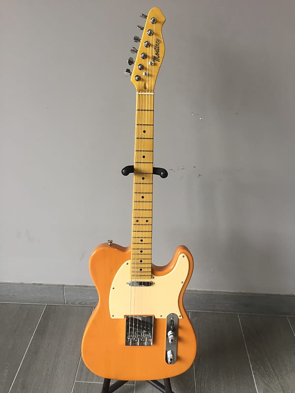 Monterey Tele Shape Electric Guitar In Transparent Caramel image 1