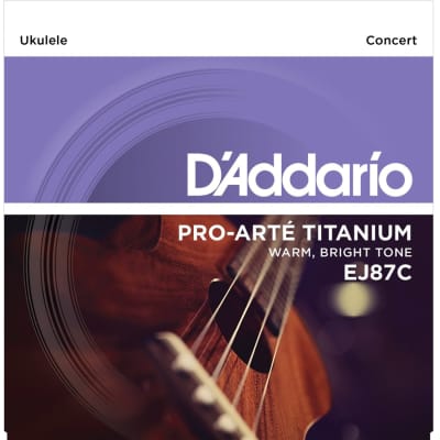 Daddario EJ87C Concert Titanium Ukulele Strings image 1