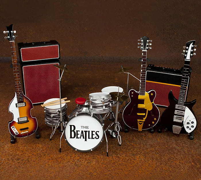 The Beatles ミニチュア楽器セット ビッグサイズ 楽天市場】THE BEATLES ビートルズ (結成 65周年 ) - Fab Four Guitar