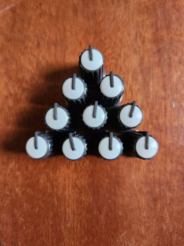 Yamaha Replacement Mixer Knobs (10pc.) 2000's White Reverb