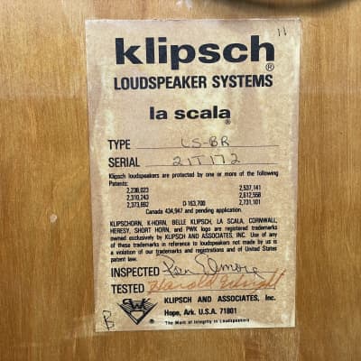 Klipsch La Scala Loudspeakers (Pair) image 16