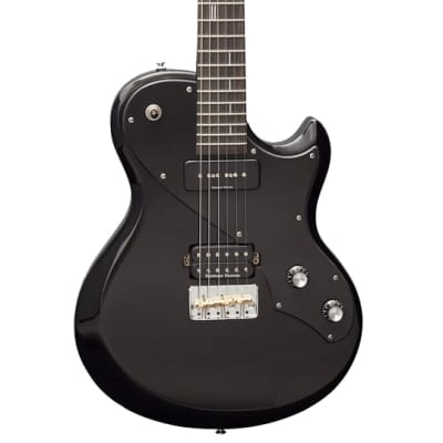Shergold Provocateur SP01 Thru Black Electric Guitar P90 + Pearly Gates Humbucker image 1