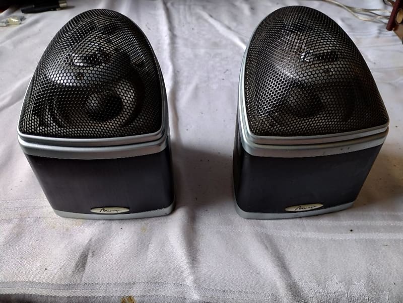Pair of Mirage Nanosat speakers in good condition - 1980&#039;s  			