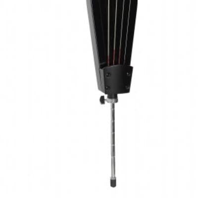 Stagg 3/4 electric double bass w/ gigbag, metallic black image 1