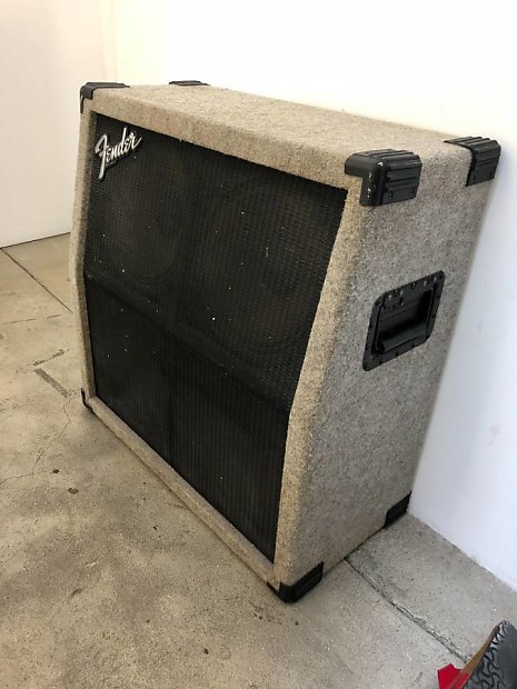 Fender 4x12 Guitar Cabinet Closed Back 1990s Gray Felt