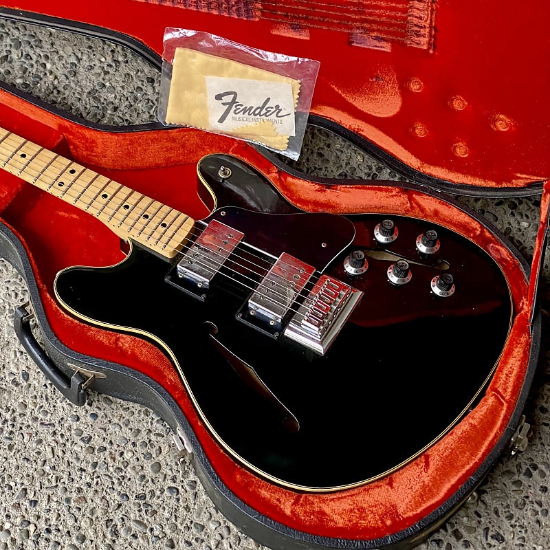 1976 Fender Starcaster - Black image 1