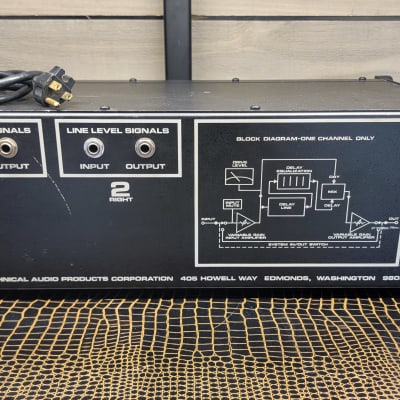 Tapco 4400 Rack Mount Reverberation Spring Reverb System 1970s Black Needs Service image 10