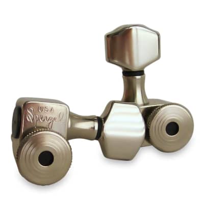 Sperzel Nickel Plated Trim Lock Tuners, Staggered 6 in Line for sale