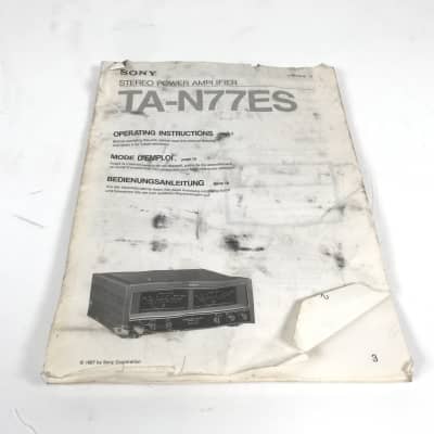 Vintage Sony TA-N77ES Stereo Power Amplifier image 4
