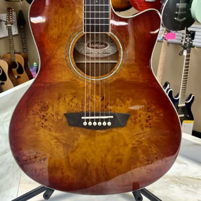 Washburn Deep Forest Burl ACE 2020s - Amber Fade image 1