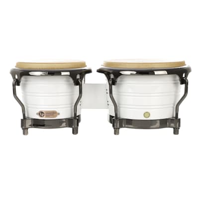 Latin Percussion LP201AX-2 Generation II Bongos - White With Black