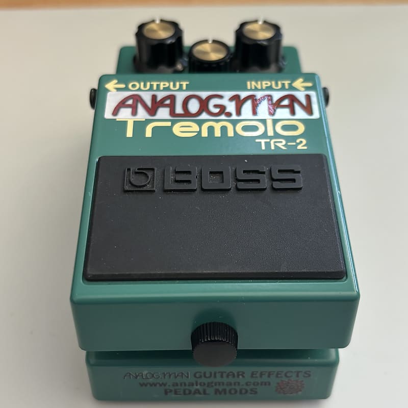 ギター BOSS TR-2 Tremolo ANALOGMAN MOD Boss TR-2 Tremolo Pedal - Analogman Mod | Reverb
