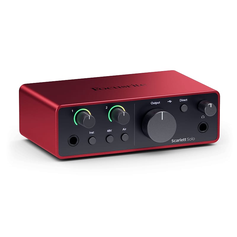 Focusrite Scarlett Solo USB Audio Recording Interface (4th Gen)