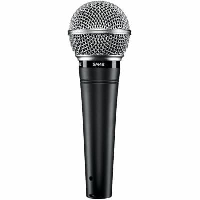 Shure SM48-LC Handheld Vocal Microphone w/ Internal ShockMount, BuiltIn Pop Filter