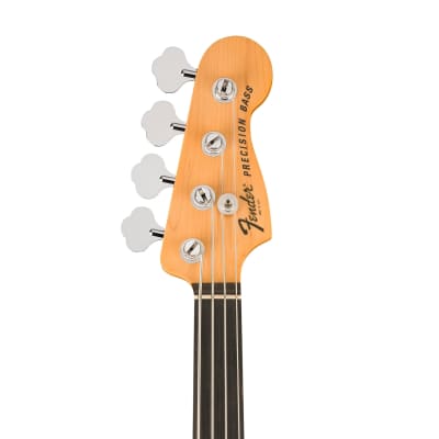 [PREORDER] Fender Tony Franklin Fretless Precision Bass Guitar, Ebony FB, Black image 6