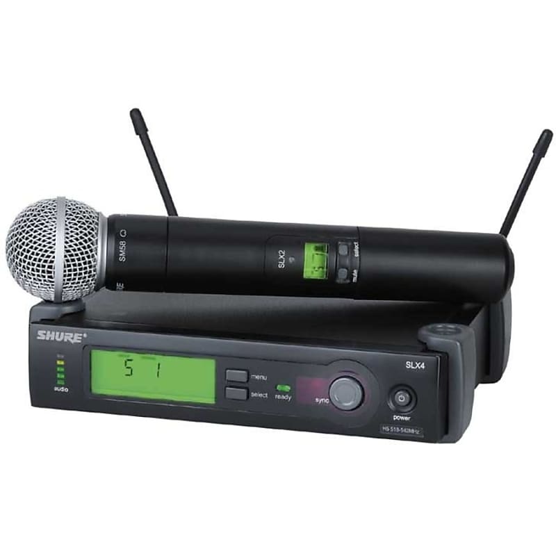 Shure SLX24/SM86 Wireless System with SLX24/SM86 Handheld Microphone Transmitter, Band H5 (518 - 542 MHz) image 1
