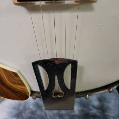 Vintage 1960's Conqueror by Kawai 5 String Banjo Pro Setup New Strings Arm Rest Unusual Woods New Gigbag image 3