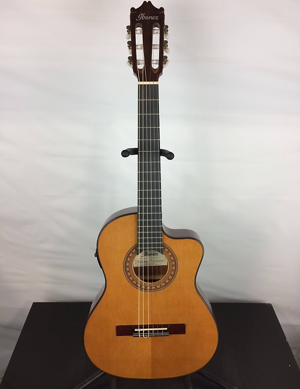 Ibanez GA5TCE3Q 3/4 Size Thinline Classical Acoustic-Electric Guitar, Amber image 1