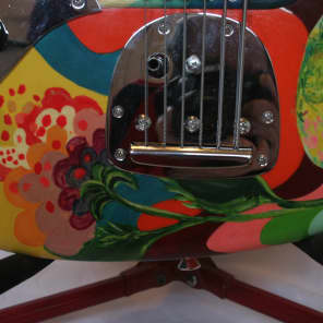 USA Custom Guitars Jack Bruce Fool Bass VI replica clone 2008 Psychedelic Left Handed image 6