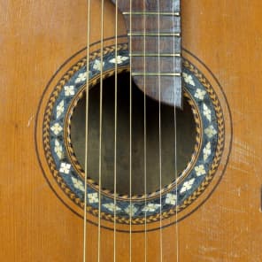 Unknown Seven String Parlor Guitar - Russian / German Made Circa 1900 image 12