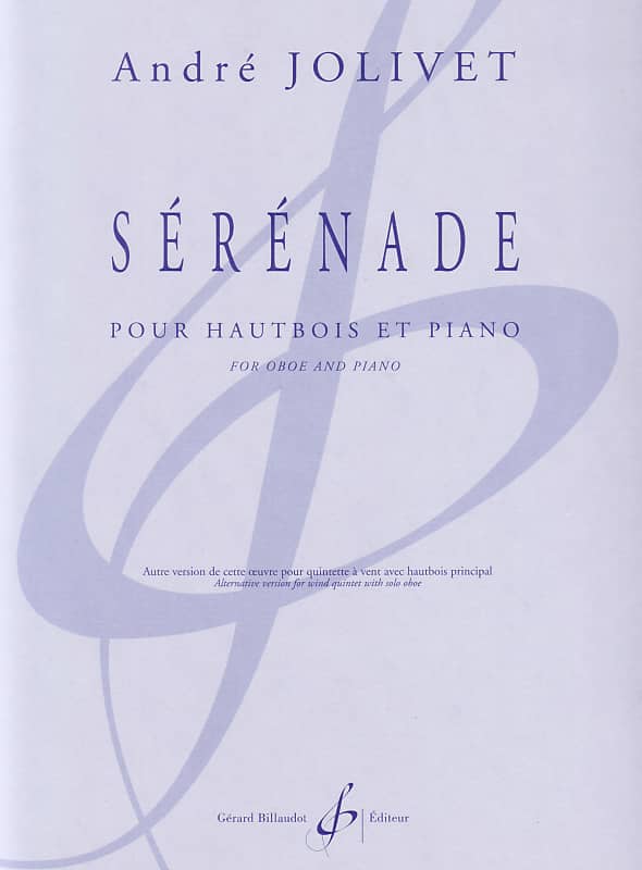 Jolivet - Serenade for oboe & piano + humor drawing print image 1