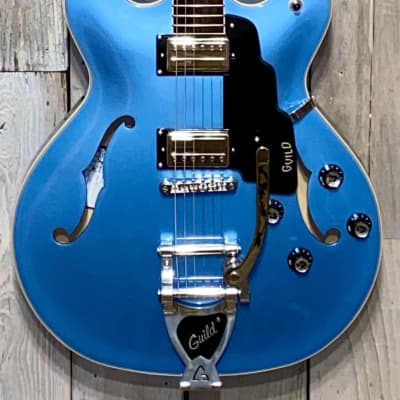 Guild Starfire I DC Semi-Hollow Electric Guitar - Pelham Blue, Support Indie Music Shops Buy it Here image 4
