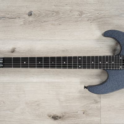 ESP USA M-III FR Guitar, Ebony Fretboard, Seymour Duncan Pickups, Black Sparkle image 6