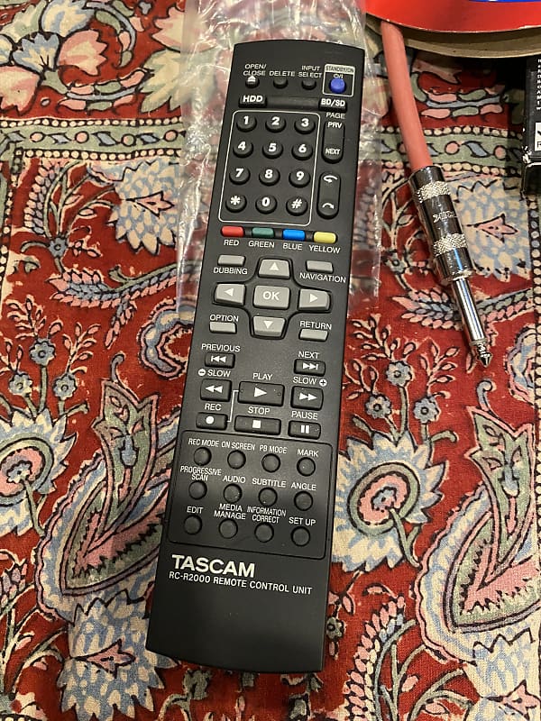 TASCAM RCR2000 Wireless Remote Control for TASCAM BDR2000 Reverb
