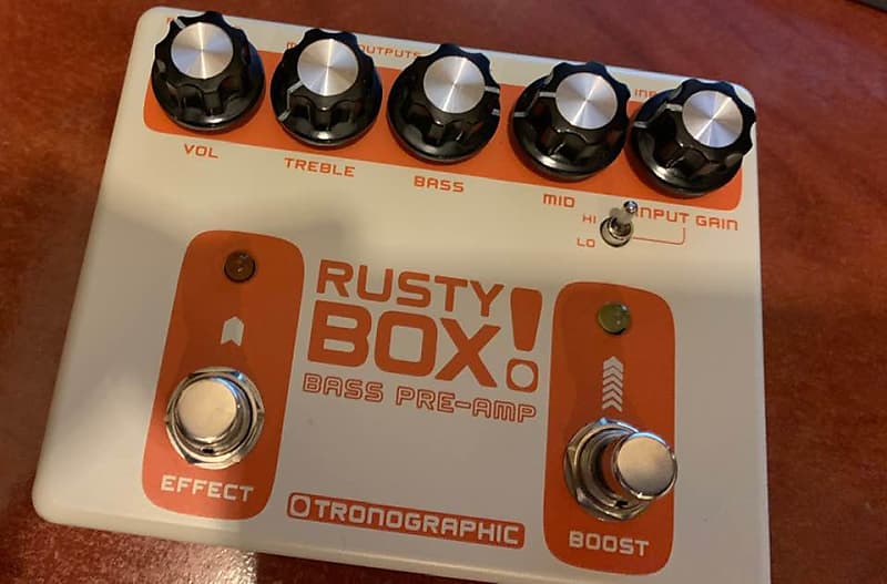 Tronographic Rusty Box Bass Pre-Amp w/ Europe Power Supply 2018
