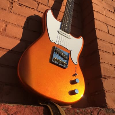 Rosenow Rapid Line 25.5" - Monarch Orange Metallic - Blackwood Tek - Offset Body Electric Guitar image 1
