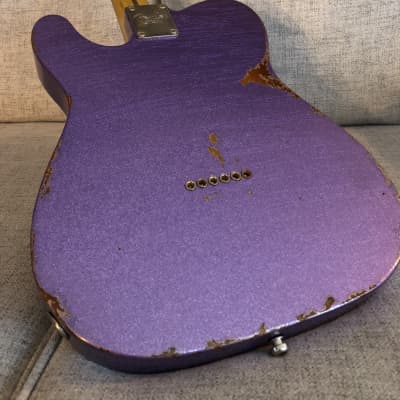 Fender American Performer Telecaster 2019 Lavender Sparkle Nitro Relic image 3