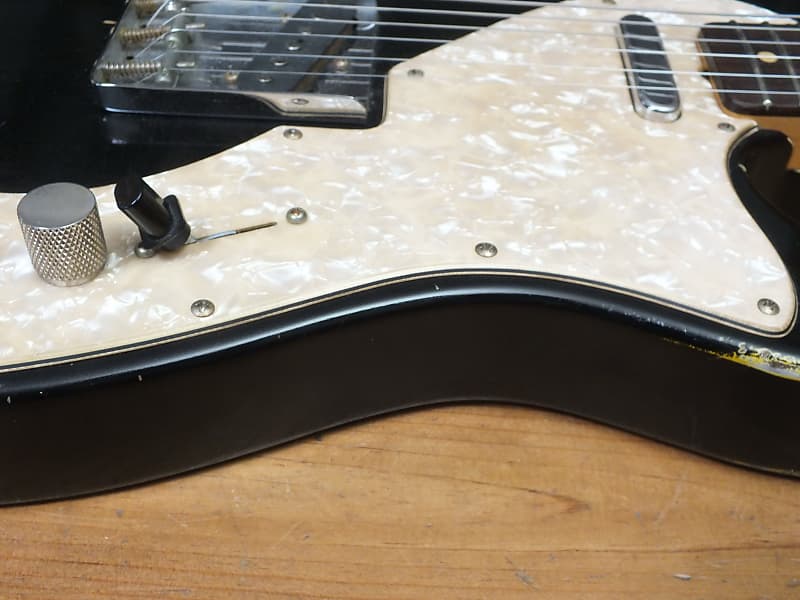 Rebel Relic T-Series 69 Aged Thinline Black Over TV Yellow