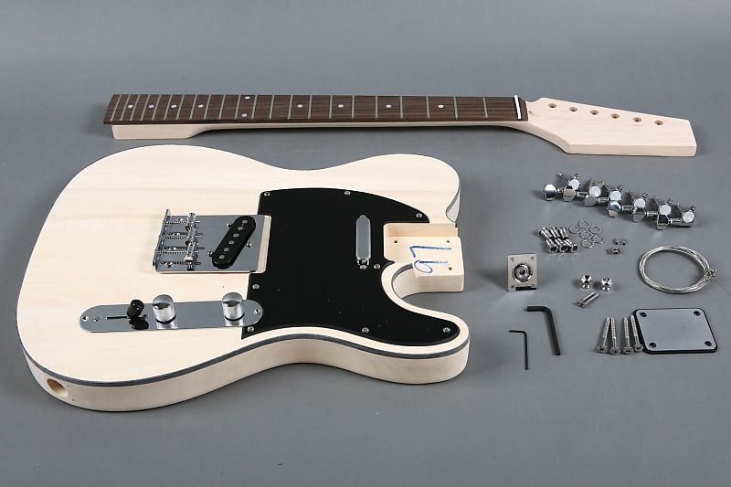 Unbranded Tele Style Electric Guitar DIY Kit Natural Unfinished image 1
