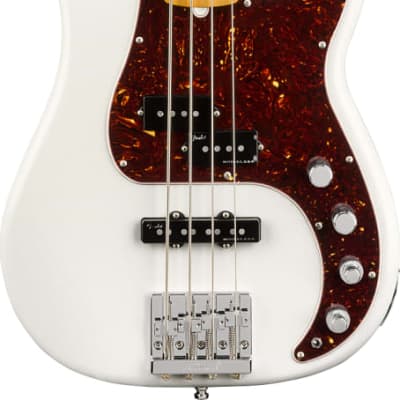 Fender American Ultra Precision Bass. Maple FB, Arctic Pearl image 1