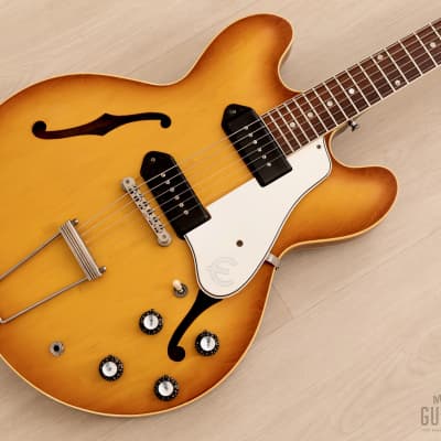 1961 Epiphone Casino E-230TD Vintage Electric Guitar Royal Tan, First-Year w/ Case image 1