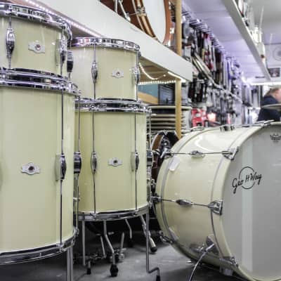 George Way Tuxedo 5 Piece Drum Set Gretsch Shells (One of a kind!) image 1